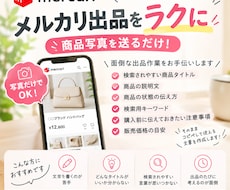 メルカリの商品説明文・タイトルを作成します イメージ1