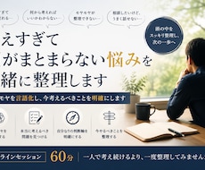 考えすぎて頭がまとまらない悩みを整理します イメージ1