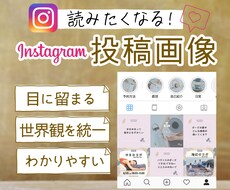 わかりやすい！世界観が伝わる！投稿画像作成します 【1投稿3,000円】(1投稿/10枚まで)
