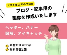 ブログ・記事用の画像作成★世界観をカタチにします アイキャッチ・図解・ヘッダー・バナー、複数枚の対応も可能です