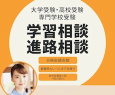 学習相談/進路相談/学習コーチング指導します 合格実績多数指導歴26年トップ講師が的確なアドバイスします！