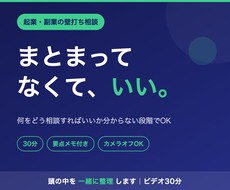 起業・副業・事業の壁打ち30分やります イメージ1