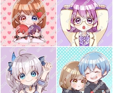 SNSで使えるアイコンイラスト描きます ぱっちりした目の可愛らしいキャラクターが得意です！