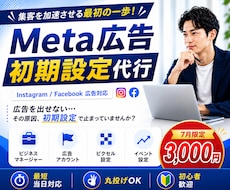 Meta広告初期設定まるっとサポートします イメージ1