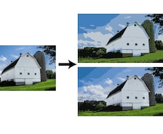 写真をイラストのように加工します。