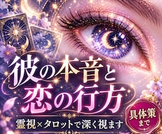 彼の本音とこの恋の行方、隠れた原因まで深く視ます イメージ1