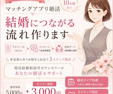 マッチングアプリ婚活｜結婚につながる流れ作ります プロフィールから初回デートまで3ステップでサポート