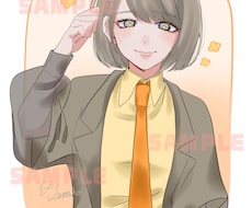 男女のイラストやデフォルメキャラなどを描きます オリジナルキャラや動画用にも！お気軽にお声掛けください！
