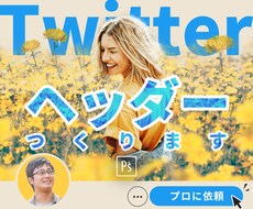 Twitterヘッダー、プロのデザイナーが作ります イメージ1