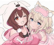高品質な女の子のイラスト描きます アイコンイラスト、サムネイラスト、グッズイラスト等