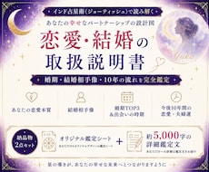 インド占星術で恋愛・結婚の取扱説明書を作ります イメージ1
