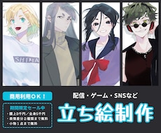 年内までの特別プラン！キャラクター立ち絵制作します イメージ1