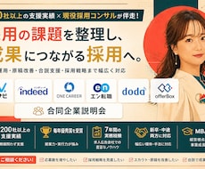 200社以上支援｜現役採用コンサルが採用改善します イメージ1