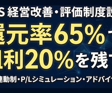 SES高還元率で粗利20%残す評価制度を設計します イメージ1