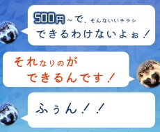 チラシなどをデザインします 特別にお手頃価格で提供いたします。