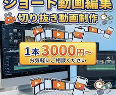 切り抜き動画を作成します イメージ1