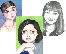 どなたでも美女フィルターのかかった似顔絵描きます イメージ1