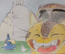色鉛筆で描く心の色を載せて笑顔になる絵を描きます イメージ1