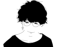 マーカー風のシンプル似顔絵アイコンを描きます 飾らないクールでシンプルな似顔絵アイコンがほしい方に