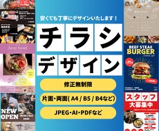 低価格でチラシデザイン制作します イメージ1