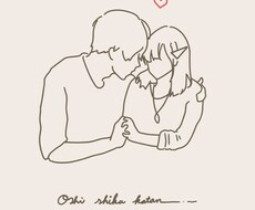 お好きな写真を韓国風イラストにします 宝物の瞬間をかわいい韓国風イラストに