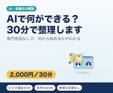 AI活用・業務自動化のご相談にのります イメージ1