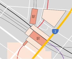 手書きからエクセルで地図を作製します イメージ1