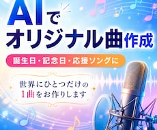 誕生日記念日応援歌に名前と思い出をAIで1曲にます イメージ1