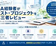 テスト観点やプロジェクト管理資料をレビューします テストケースからプロジェクト運営まで改善提案