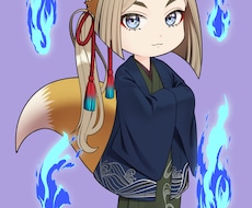 和風きつね男子のちびキャライラスト販売します イメージ1