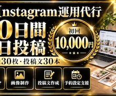Instagram運用代行｜30日分を制作します イメージ1