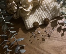 女性らしいイヤリング作っています イメージ1