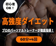 しっかり継続！高強度トレーニングで追い込みます イメージ1