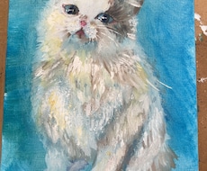 ペットの似顔絵を油絵で作成します イメージ1