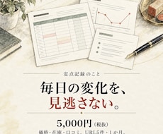指定ページの価格・在庫・口コミを毎日記録します URL5件を1か月。変化が分かる一覧をExcelで週1納品