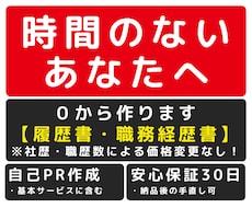 転職！話すだけ！元面接官が職務経歴書作成代行します 通過率UP✨転職支援のプロが作る履歴書・職務経歴書！制限ナシ