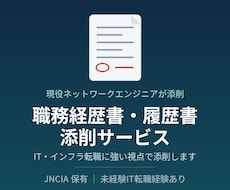 職務経歴書・履歴書を添削します イメージ1