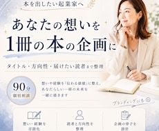 あなたの想いを「本の企画」として可視化します