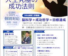 脳科学】90分で人生究極の成功法則をお伝えします イメージ1