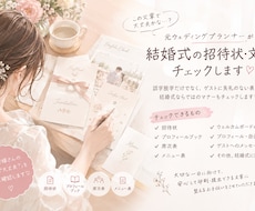 結婚式の招待状・プロフィール・文章の添削します イメージ1
