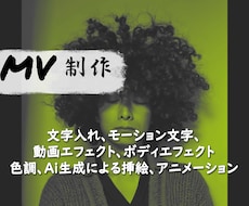 楽曲のイメージに合ったMV制作を致します エフェクトを多彩に使用し、刺激のあるMVをお作り致します。