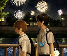 背景＋キャラクターイラスト描きます イメージ1