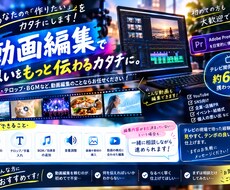 動画編集・カット作業・テロップ入れ等承ります イメージ1