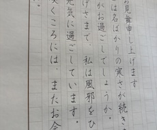 お手紙・履歴書などの代筆承ります イメージ1