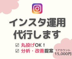 インスタ運用代行！魅力が伝わる発信を構築します イメージ1