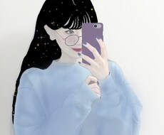 SNSのアイコンに使えるオシャレな似顔絵描きます イメージ1