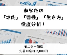 あなたの適性、才能、生き方、徹底分析します イメージ1