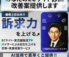 ECサイト導線・説明文ページチェック改善提案します 文章とデザインの両面からサイトとページを改善提案します