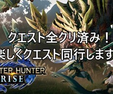 モンハンライズクエスト手伝います イメージ1