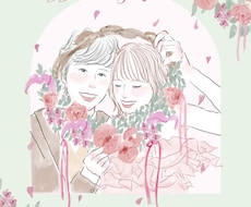 似顔絵ウェルカムボードお書きします ウェルカムボード、招待状、thank youカードなど♪